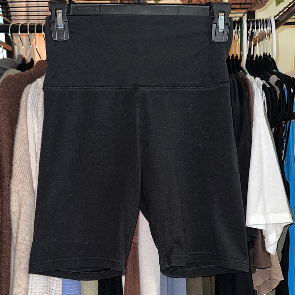 Aerie Black High-Waisted Bike Shorts